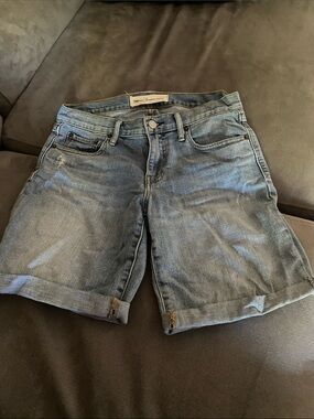 GAP Women's Rolled Hem Light Blue Denim Shorts
